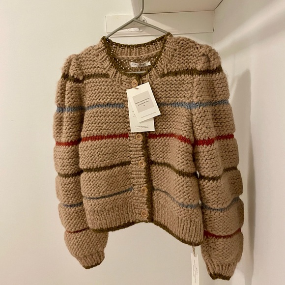 Christy Dawn Sweaters - NWT Christy Dawn Leandra Cardigan in Kaleidoscope Stripe size XS 💙♥️💚💛🧡